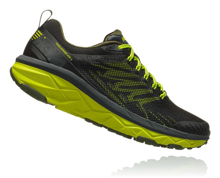 Hoka One One トレイルシューズ メンズ 黒/緑 - チャレンジャー ATR 5 - WU1725638